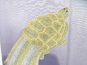 アンティーク　蓑亀模様刺繍留袖(比翼付き)